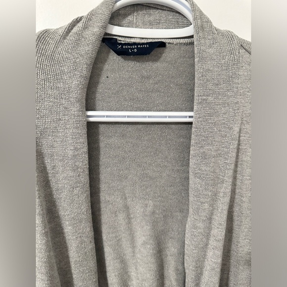 Denver Hayes, Grey, Lightweight Cardigan, Women’s Size L - Picture 2 of 2